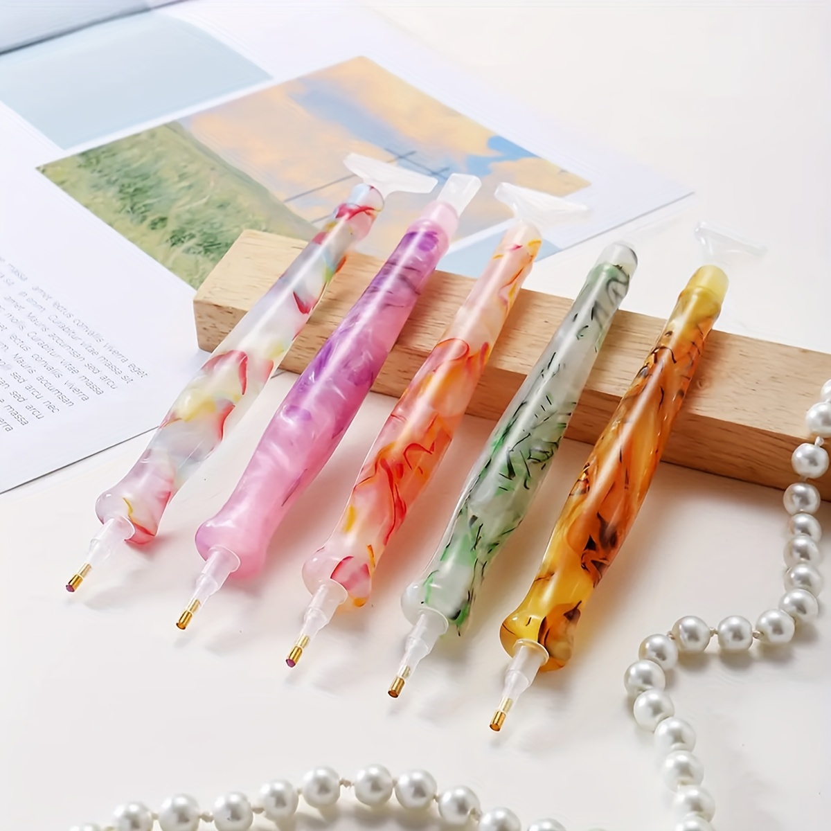 Resin Art Pen - Pluma de pintura de diamante Retro