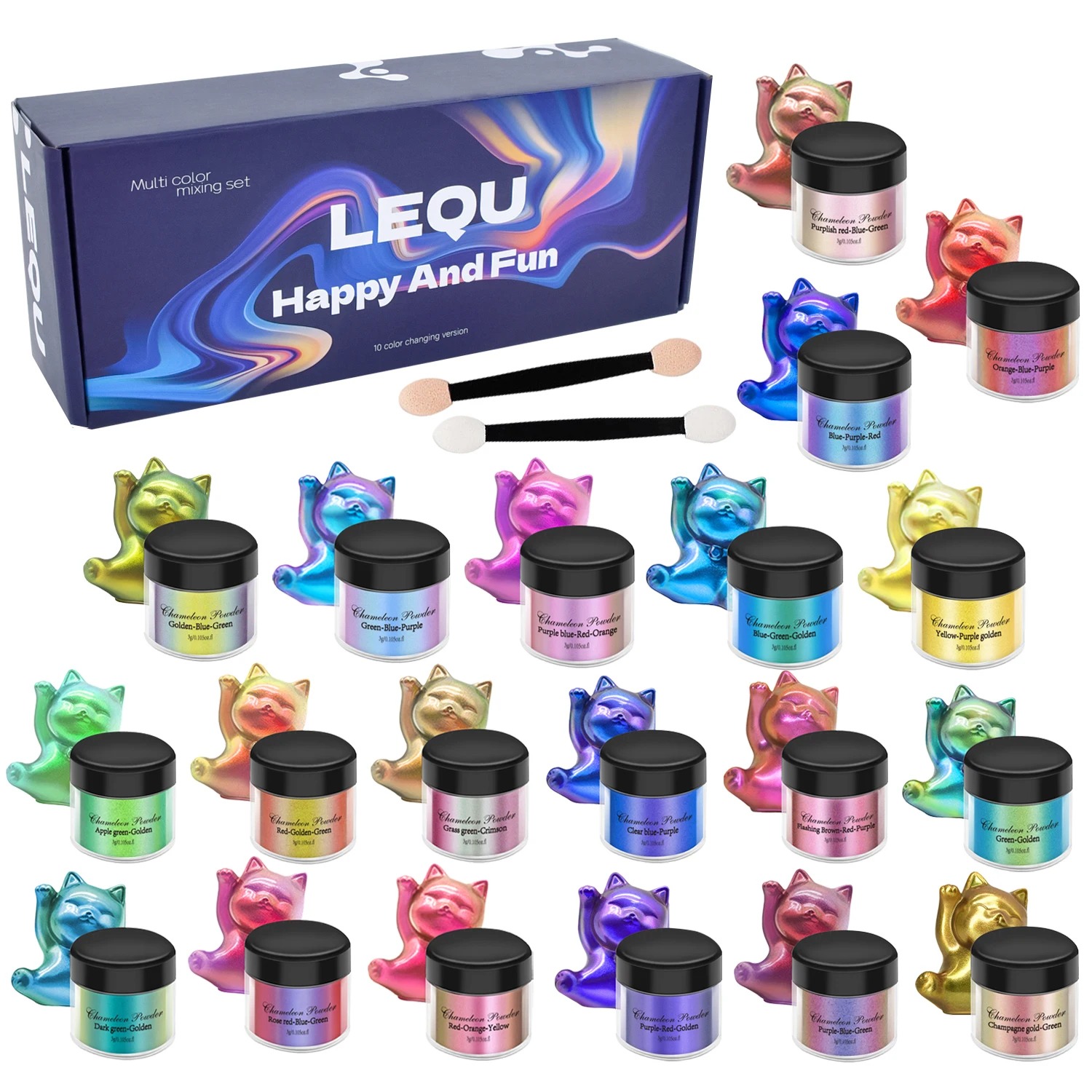 Glitter Powder Resin - Un conjunto de pigmentos en polvo