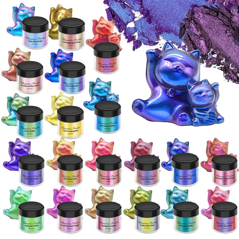 Glitter Powder Resin - Pigmento de resina Camaleón de espejo