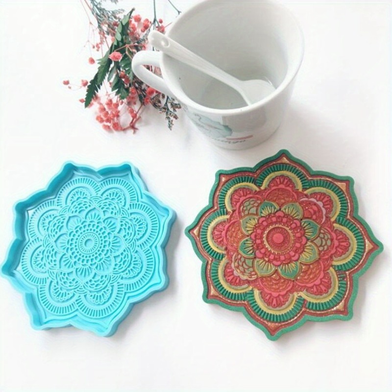 Resin Art Mould - Molde de silicona con posavasos de