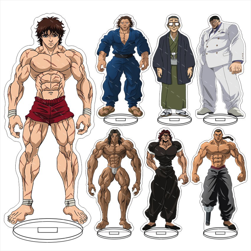 Resin Art Anime - Figura de acrílico de Grappler Baki