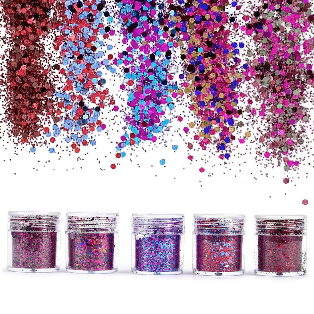 Glitter Powder Resin - 4/5 botellas de polvo de purpurina