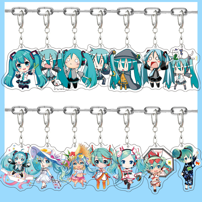 Resin Art Anime - Llavero Colgante de Acrílico con Figura