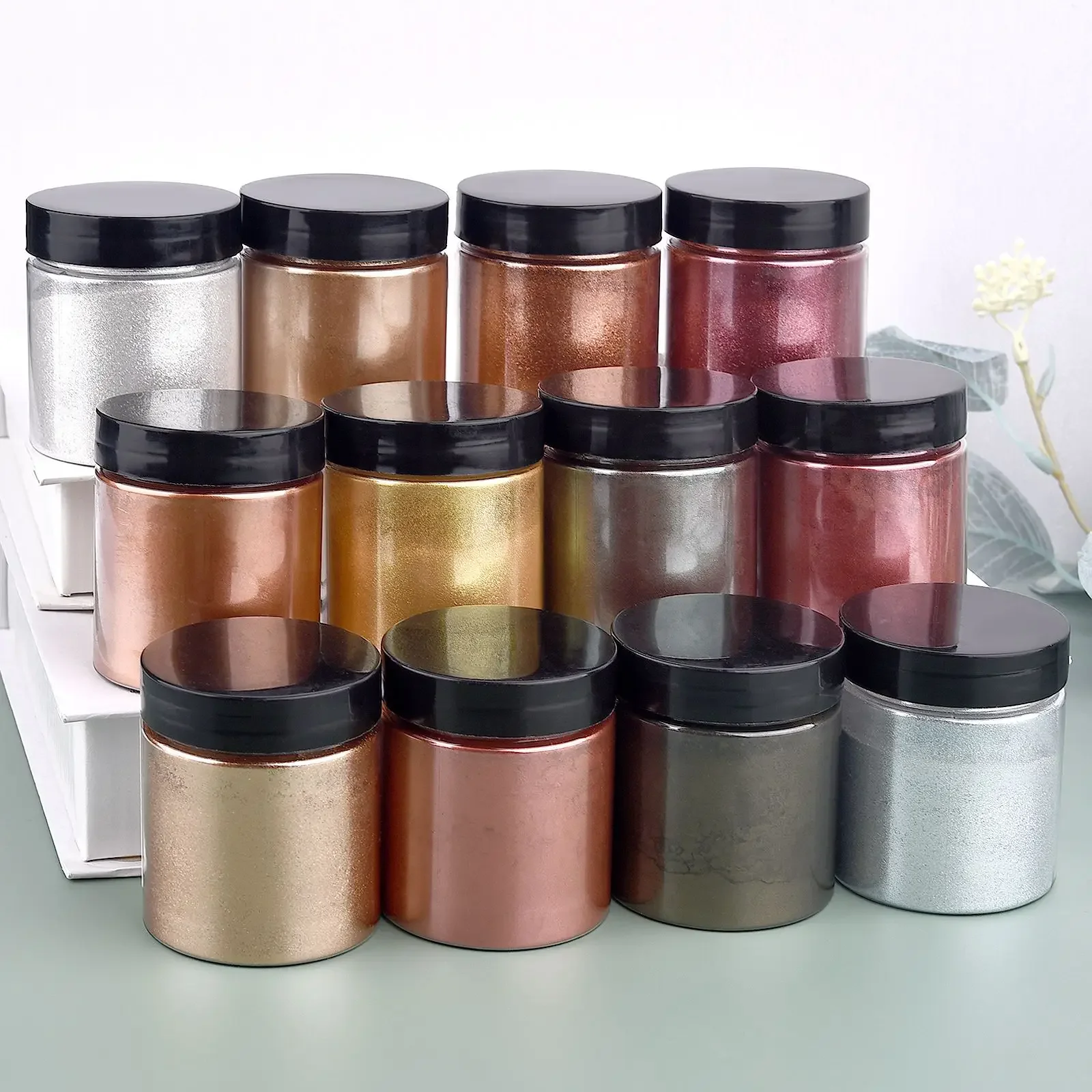 50g/botella de polvo metálico  - Glitter Powder Resin reseña y precio