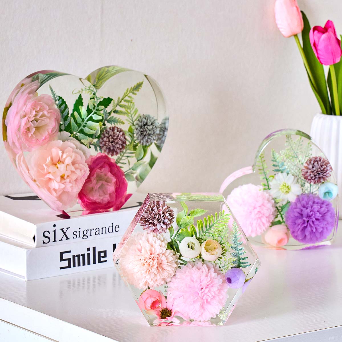 Molde de silicona grande con f - Resin Art Mould reseña y precio