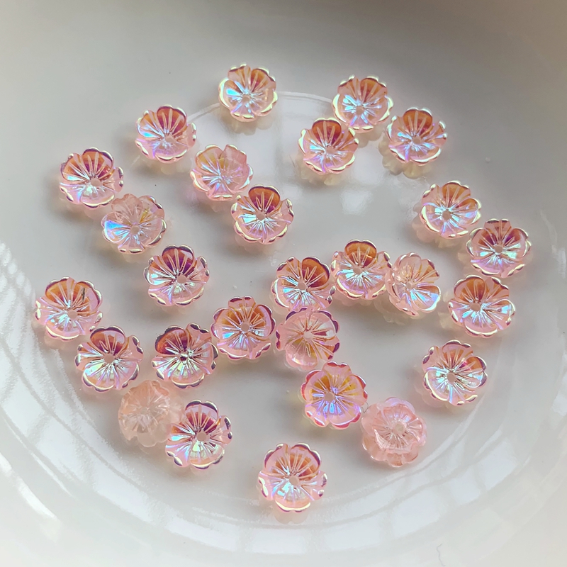 Pendientes de flores de 8mm, a - Resin Art Earrings Design reseña y precio