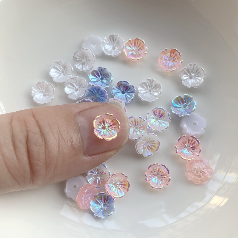 Pendientes de flores de 8mm, a - Resin Art Earrings Design reseña y precio