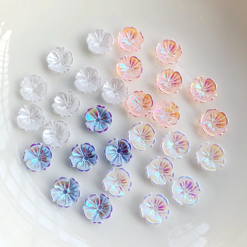 Pendientes de flores de 8mm, a - Resin Art Earrings Design reseña y precio