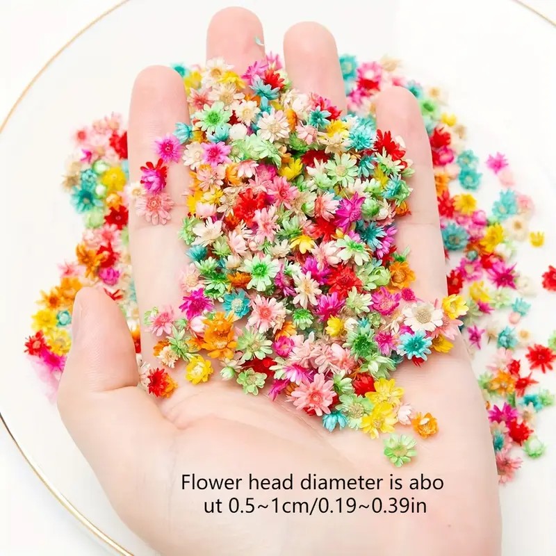 Mezcla clásica de flores artif - Resin Art Earrings Design reseña y precio