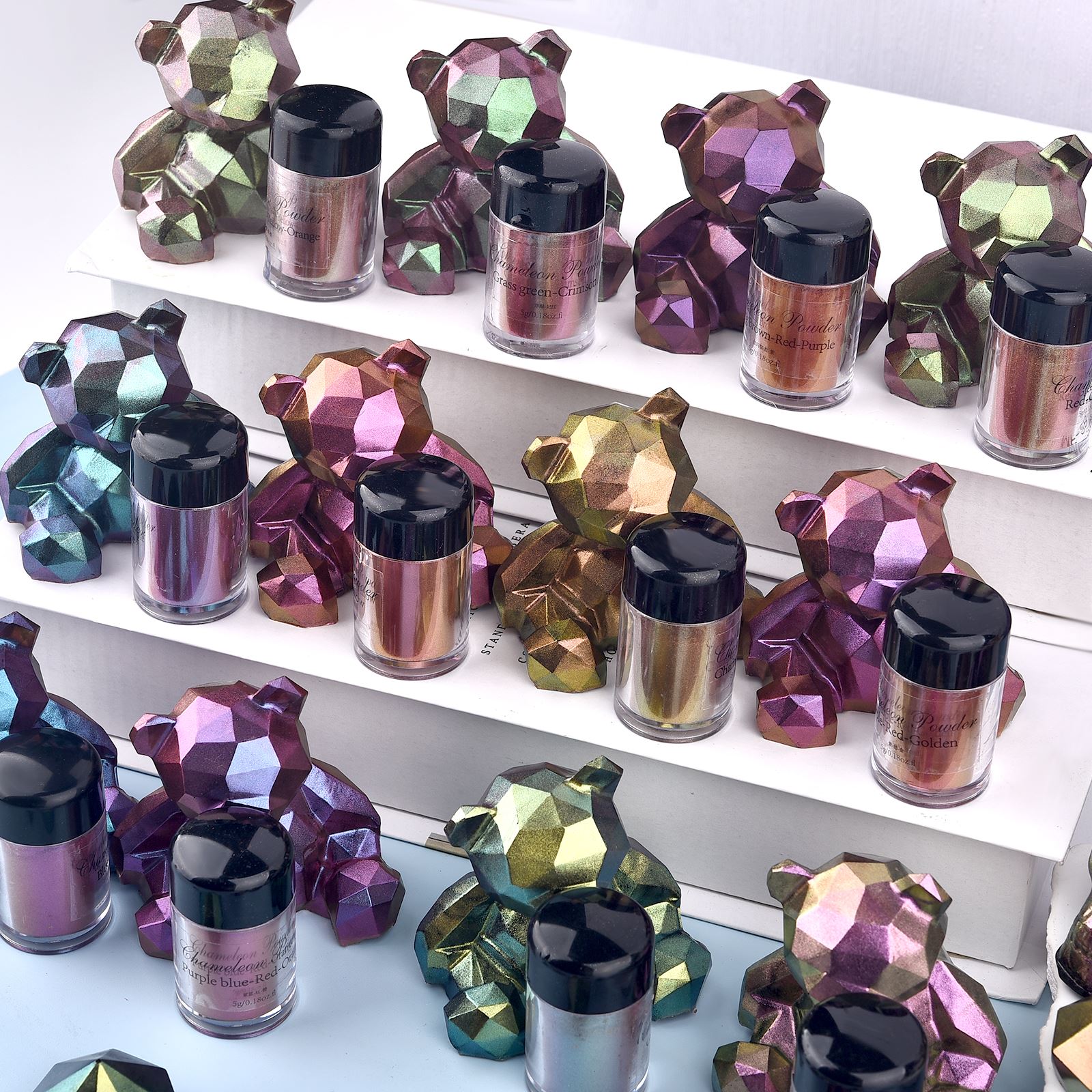 Pigmento de resina camaleón Es - Glitter Powder Resin reseña y precio