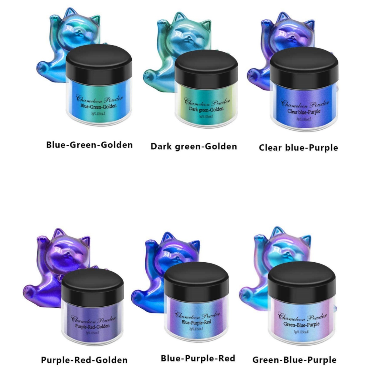 Botella de polvo de espejo mág - Glitter Powder Resin reseña y precio