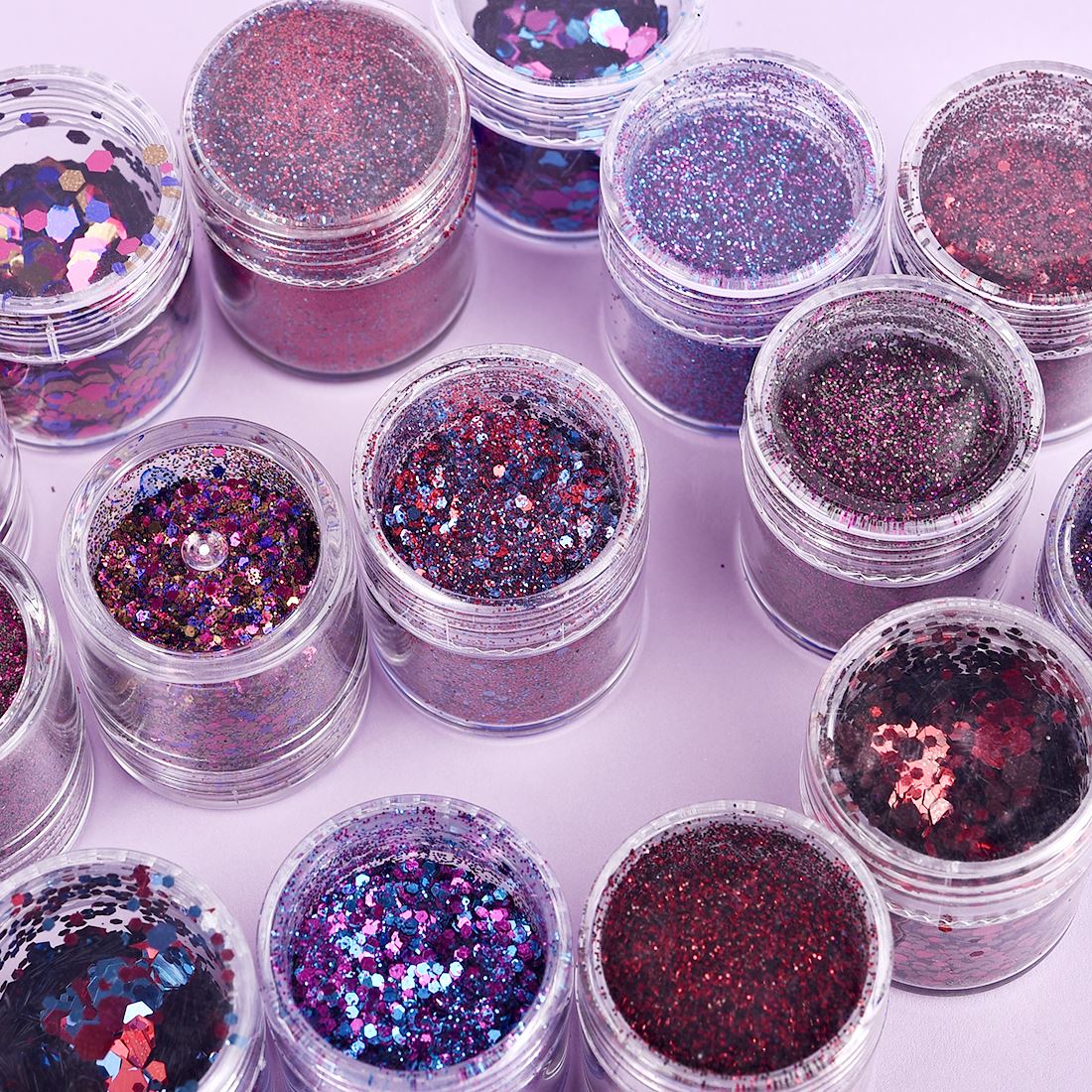 4/5 botellas de polvo de purpu - Glitter Powder Resin reseña y precio